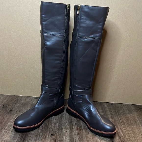 NWOT Tommy Hilfiger Knee High Boots, Greyish Brown, 8.5 - Picture 5 of 15